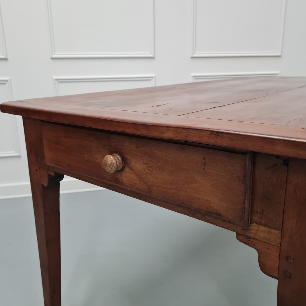 Large Antique French Cherry wood Farmhouse Table c1870 View VI