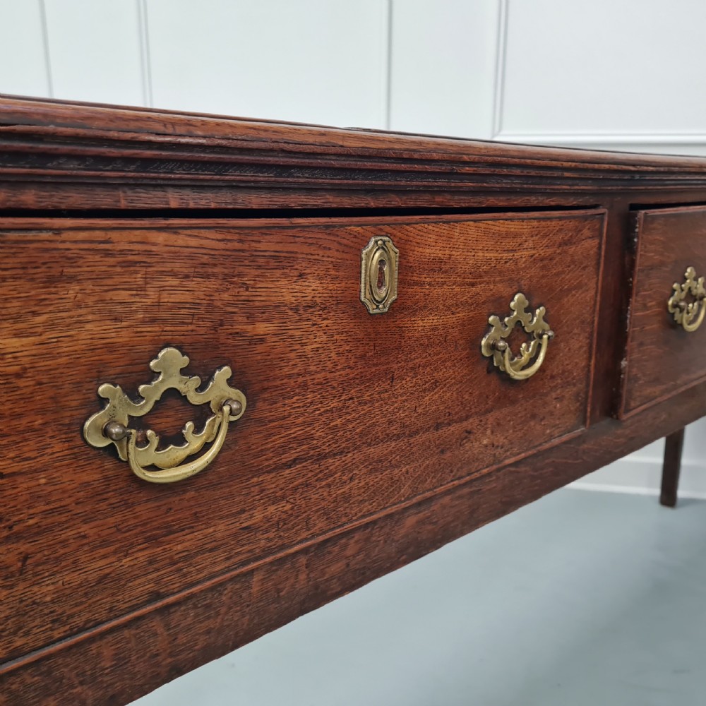 Antique Georgian Oak Dresser Base c1790 View V