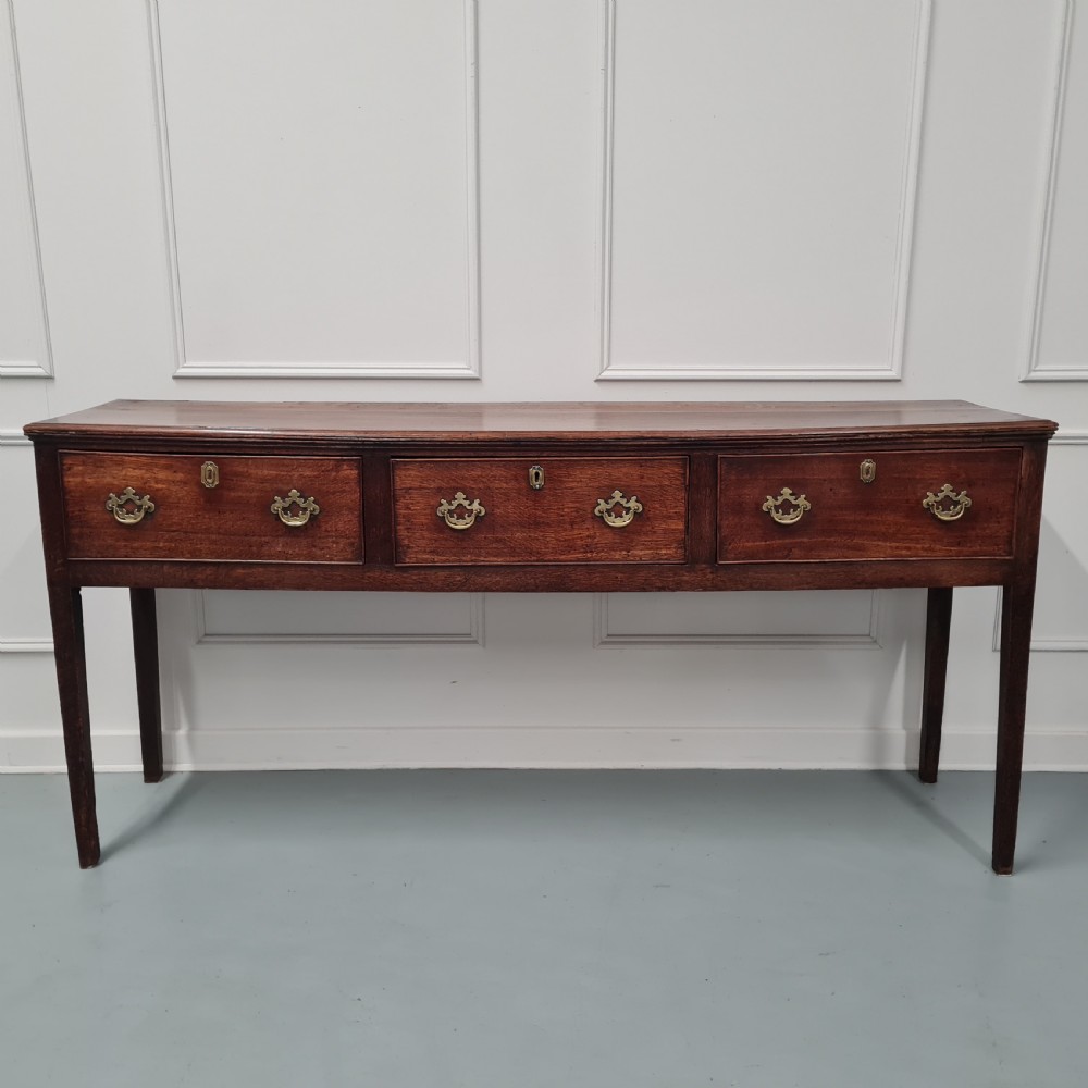 Antique Georgian Oak Dresser Base c1790 View VI