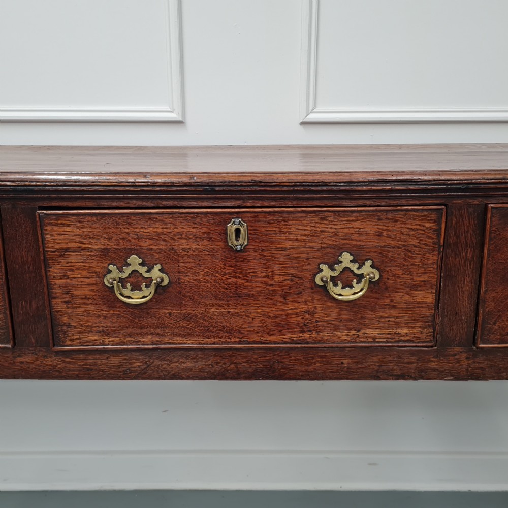 Antique Georgian Oak Dresser Base c1790 View IX