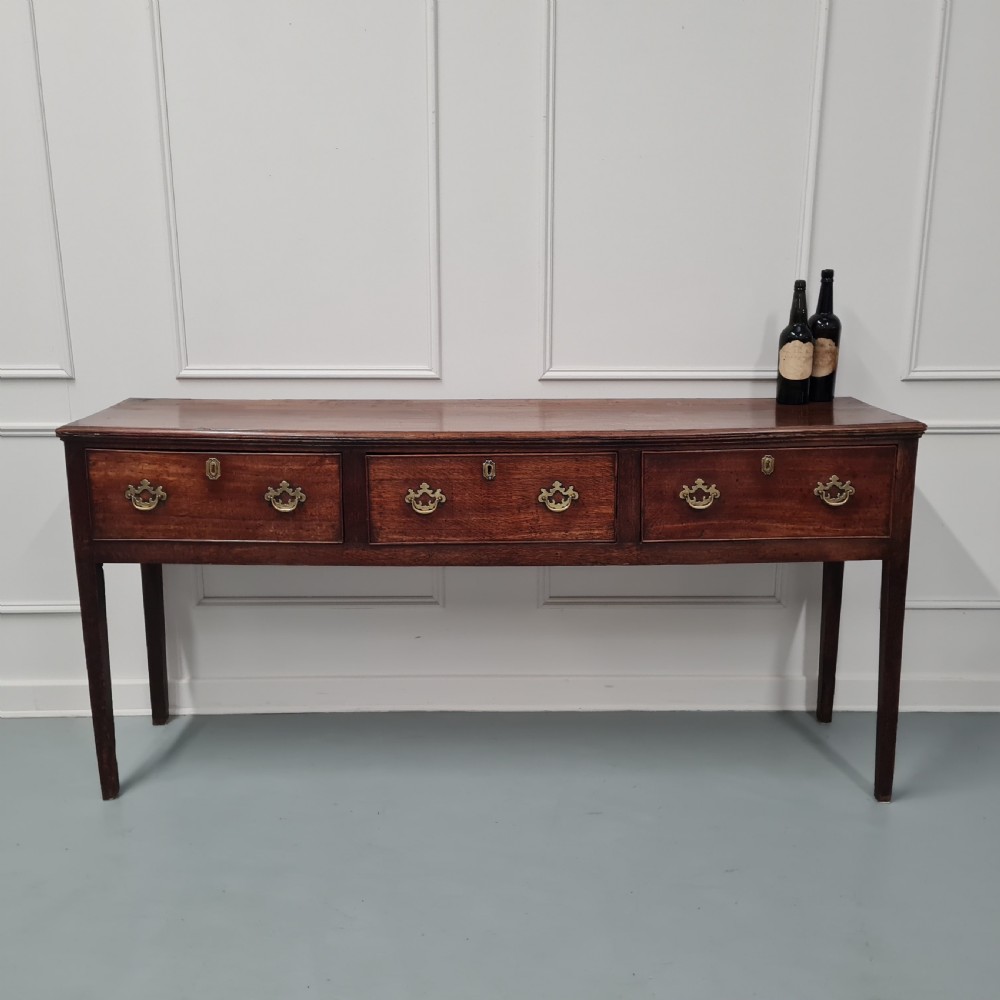 Antique Georgian Oak Dresser Base c1790 View XIV