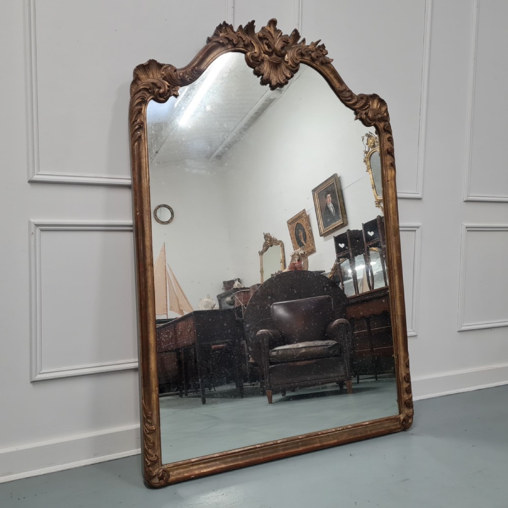 Antique French Gilded Mirror c1930