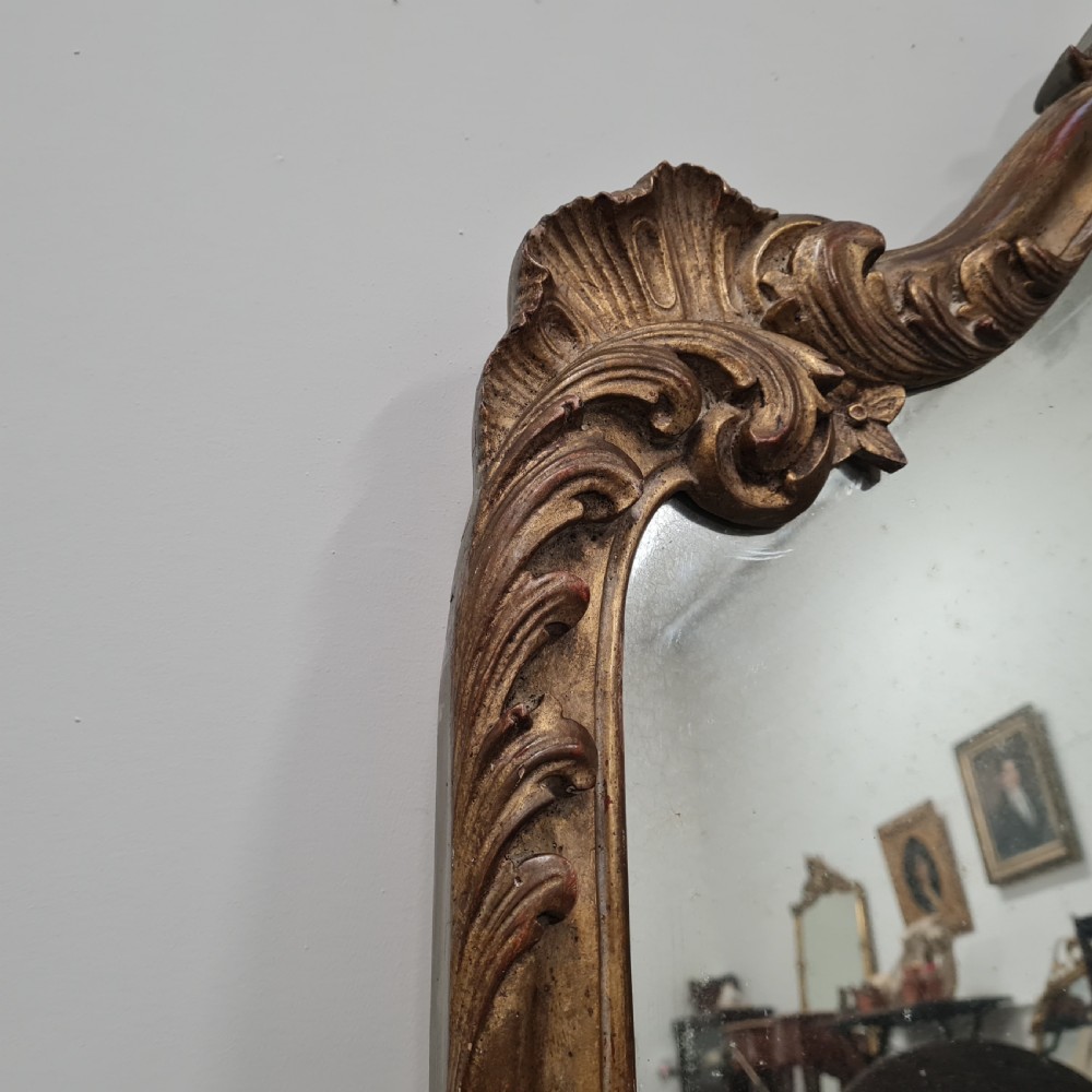 Antique French Gilded Mirror c1930 View III