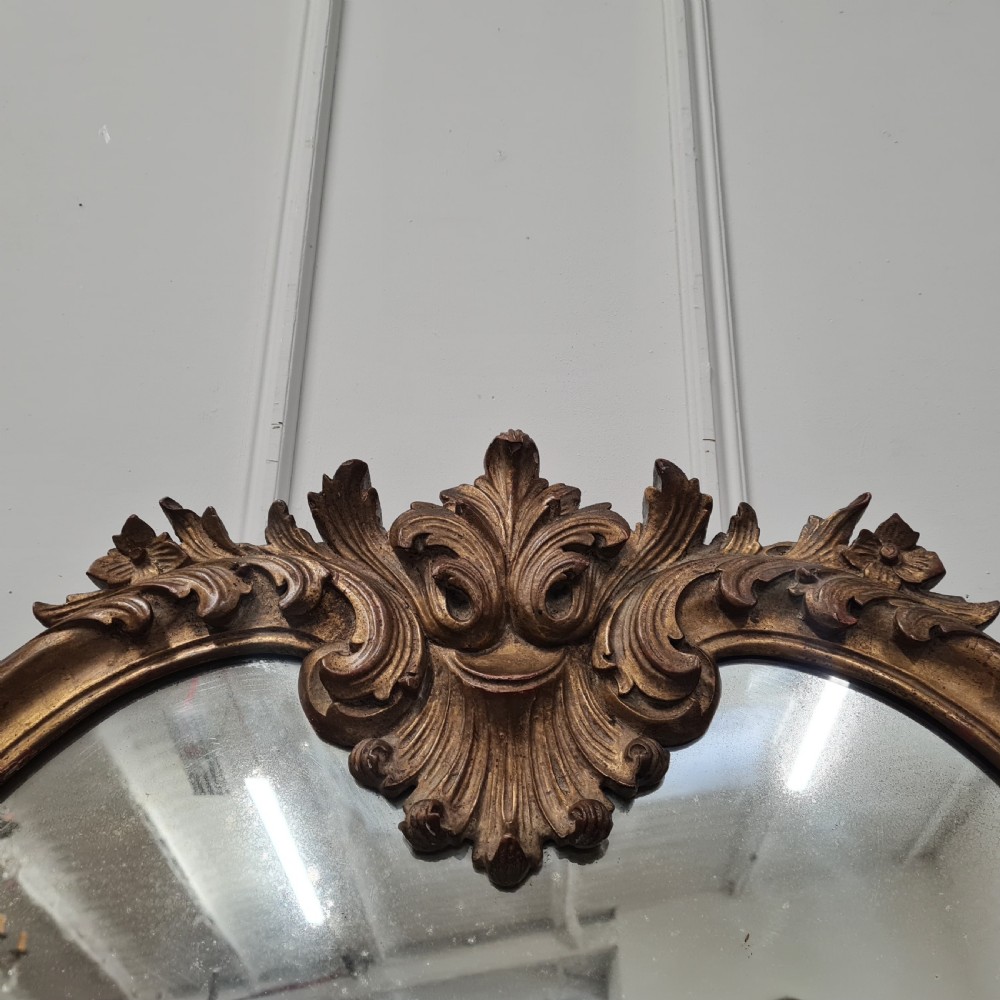 Antique French Gilded Mirror c1930 View IV