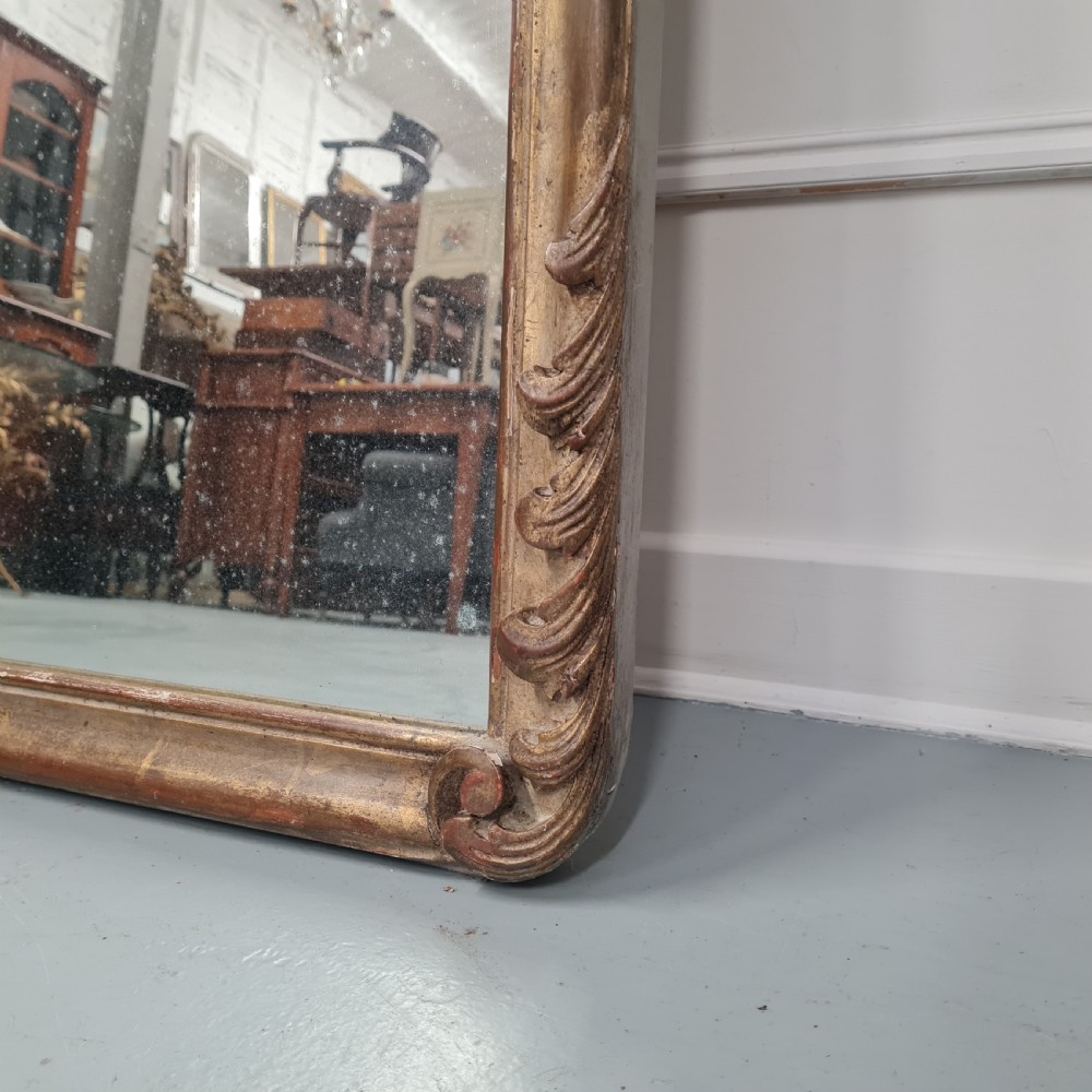 Antique French Gilded Mirror c1930 View V