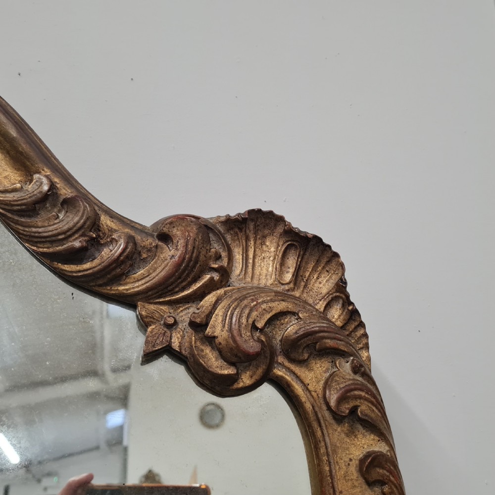 Antique French Gilded Mirror c1930 View VIII