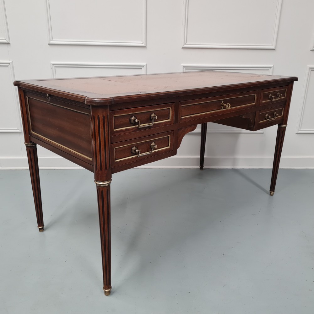 Antique Mahogany French Desk c1930 View III