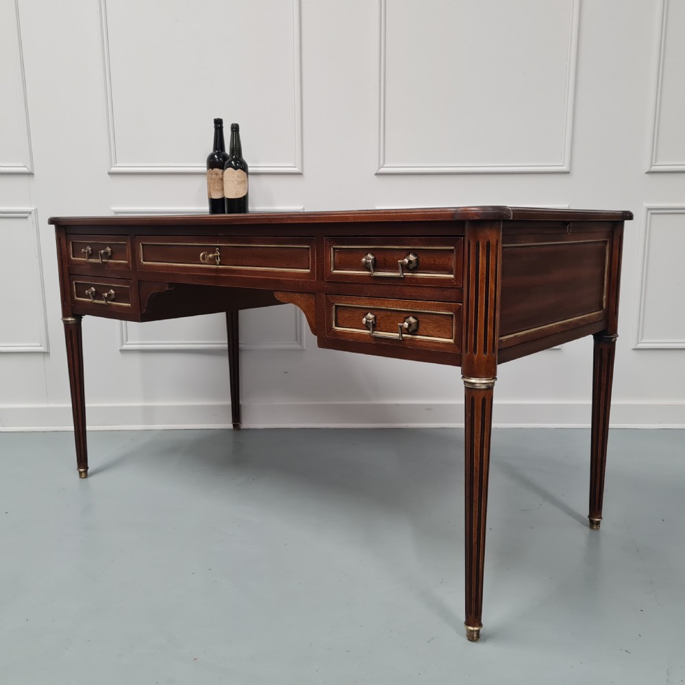 Antique Mahogany French Desk c1930 View VIII