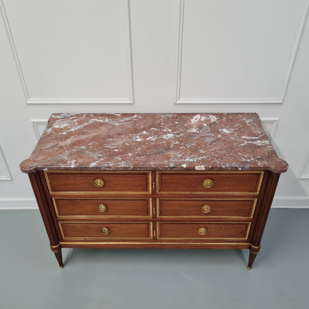 Beautiful French Mahogany Commode c1930 View IV