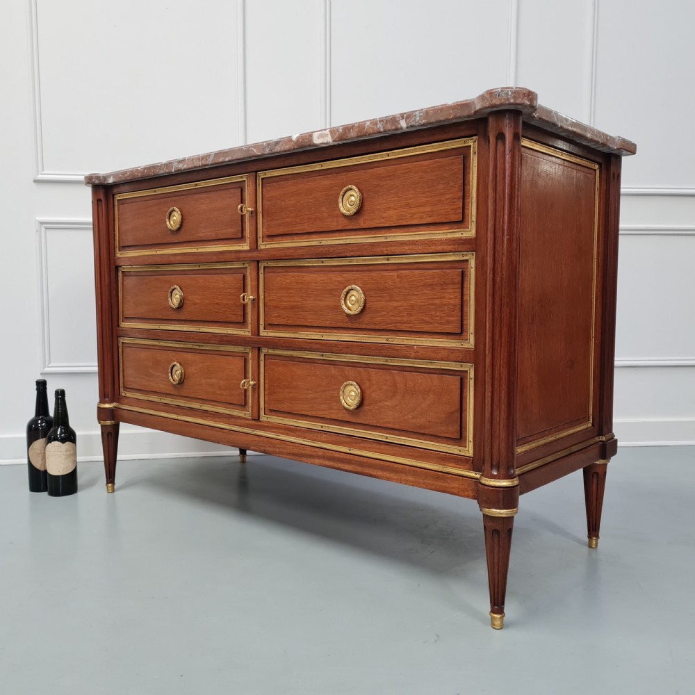 Beautiful French Mahogany Commode c1930 View VII