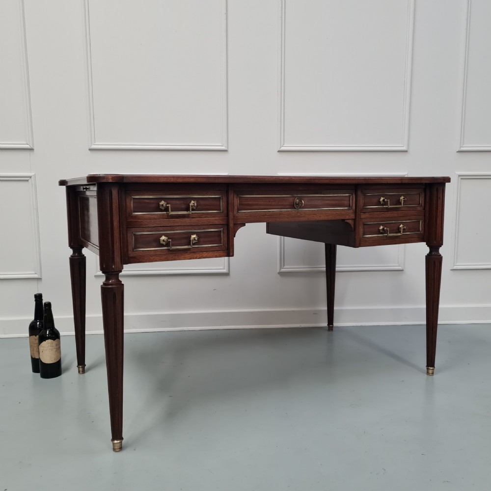 Antique Mahogany French Desk c1930 View VIII
