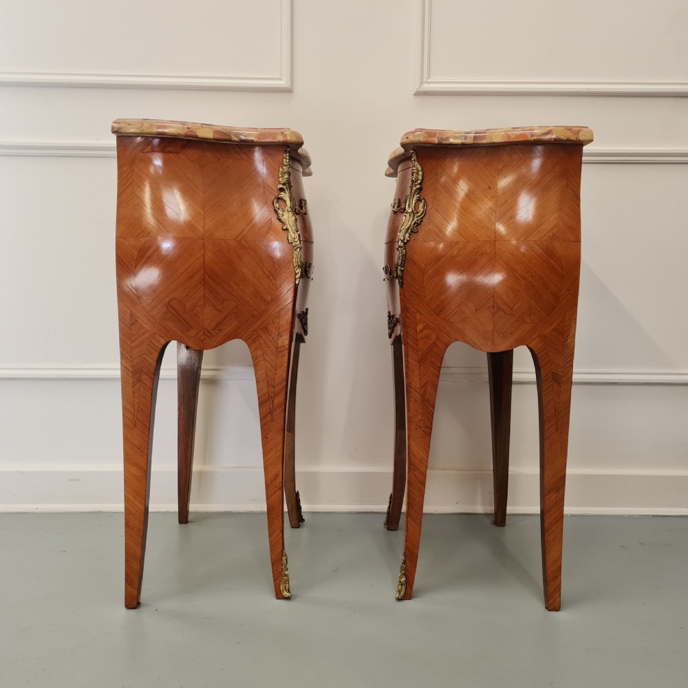 Pair of Kingwood Bedside Tables c1930 View VI