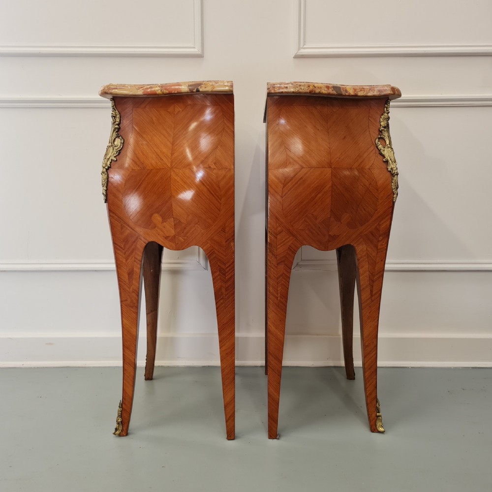 Pair of Kingwood Bedside Tables c1930 View VIII