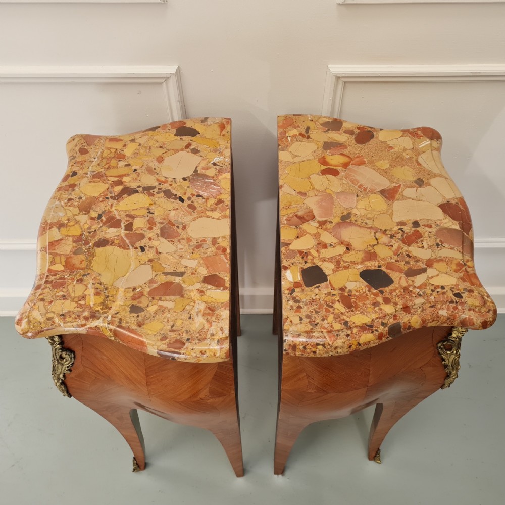 Pair of Kingwood Bedside Tables c1930 View IX