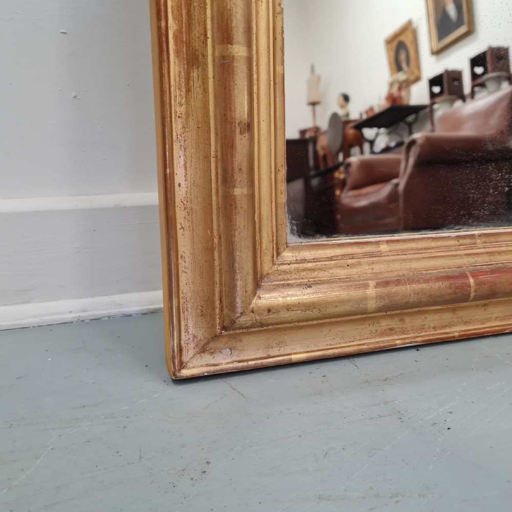 Antique Louis Philippe Gilded Mirror c1890 View II
