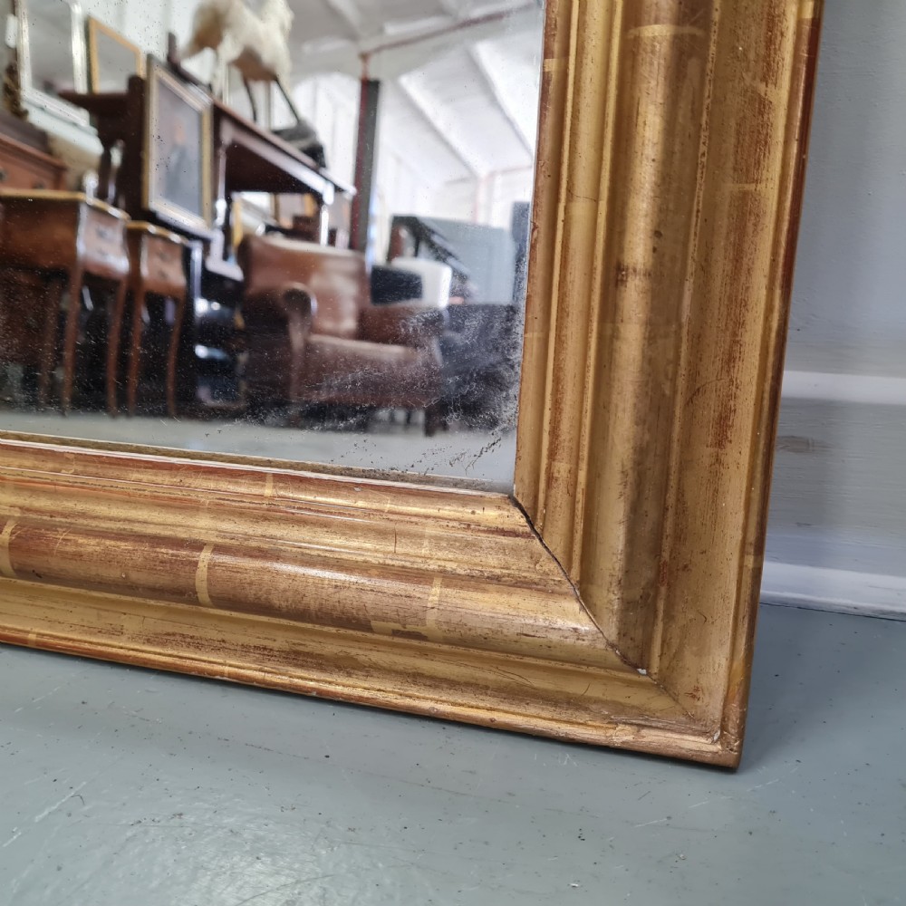 Antique Louis Philippe Gilded Mirror c1890 View VI