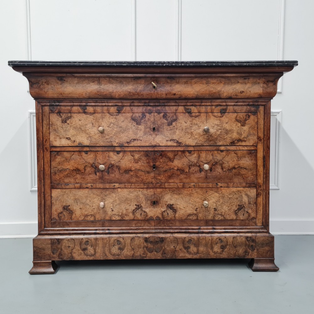 French Antique Walnut Commode c1870