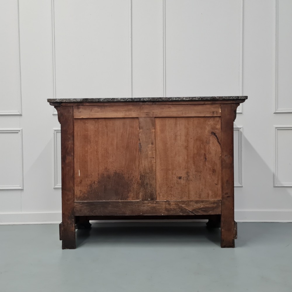 French Antique Walnut Commode c1870 View VII