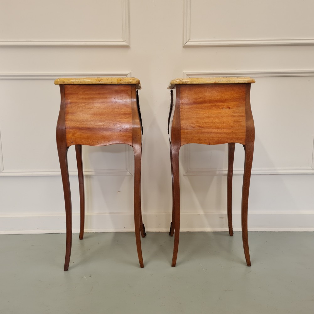 Pair of Kingwood Bedside Tables c1930 View III