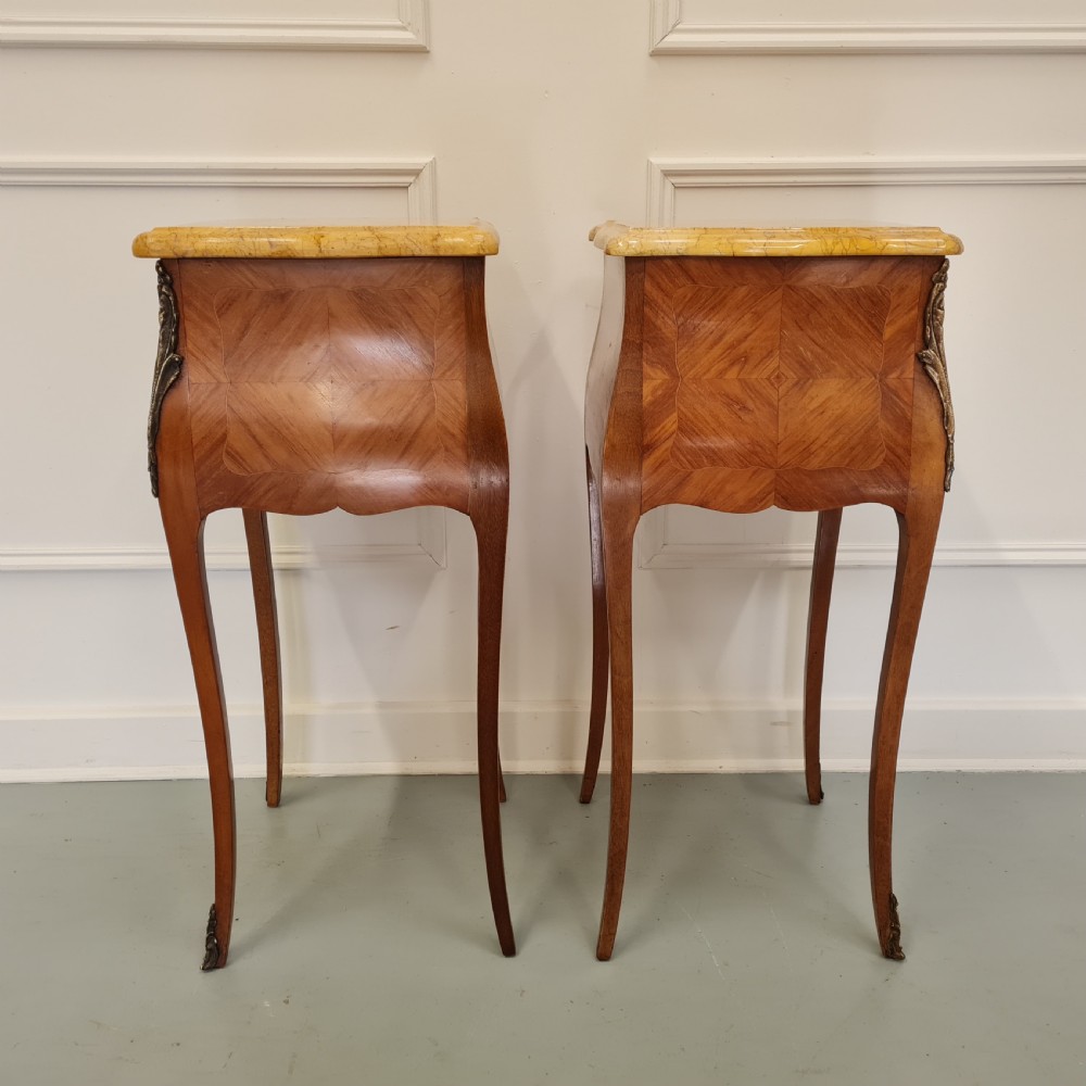 Pair of Kingwood Bedside Tables c1930 View VI