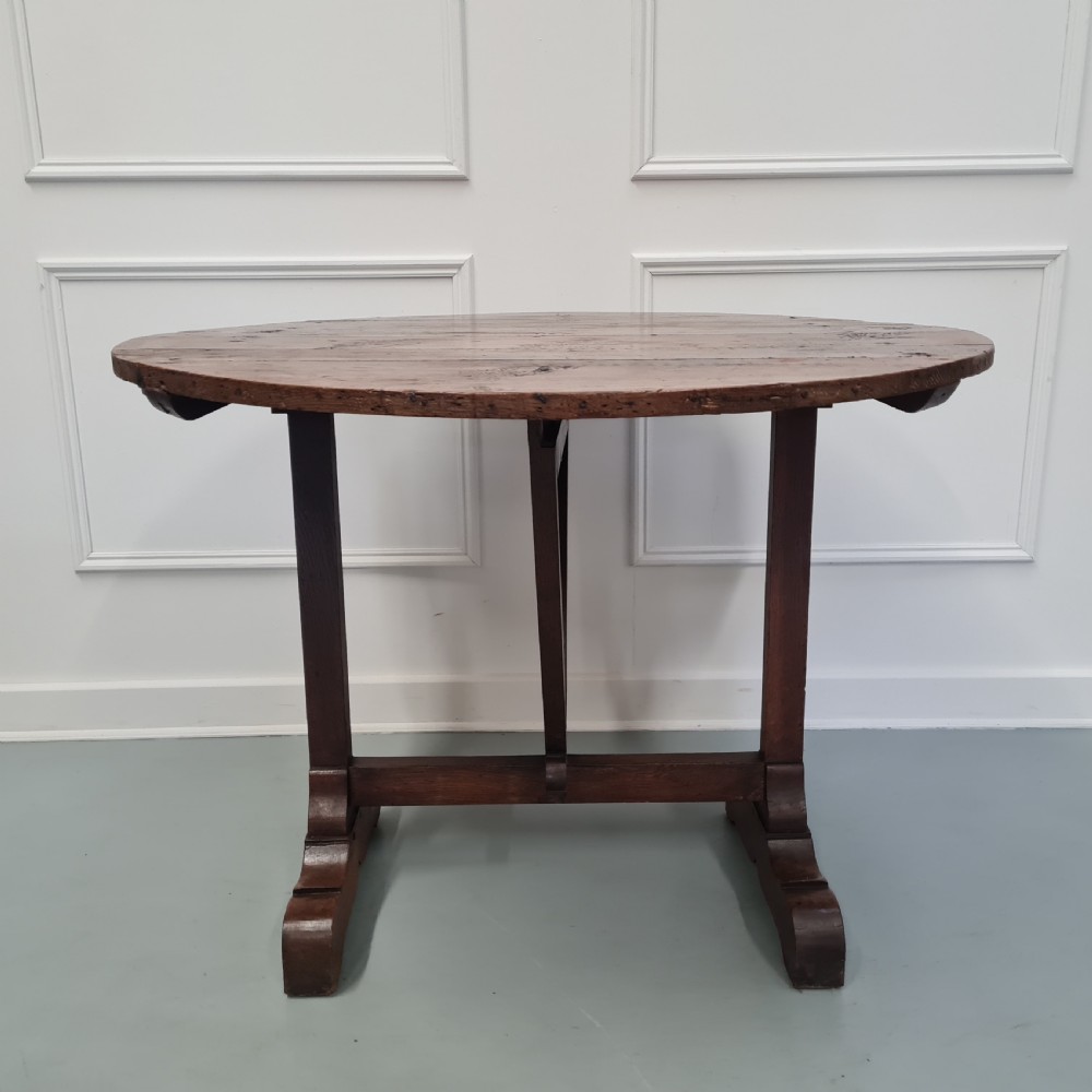 Antique French Wine Tasting Table c1860 View III