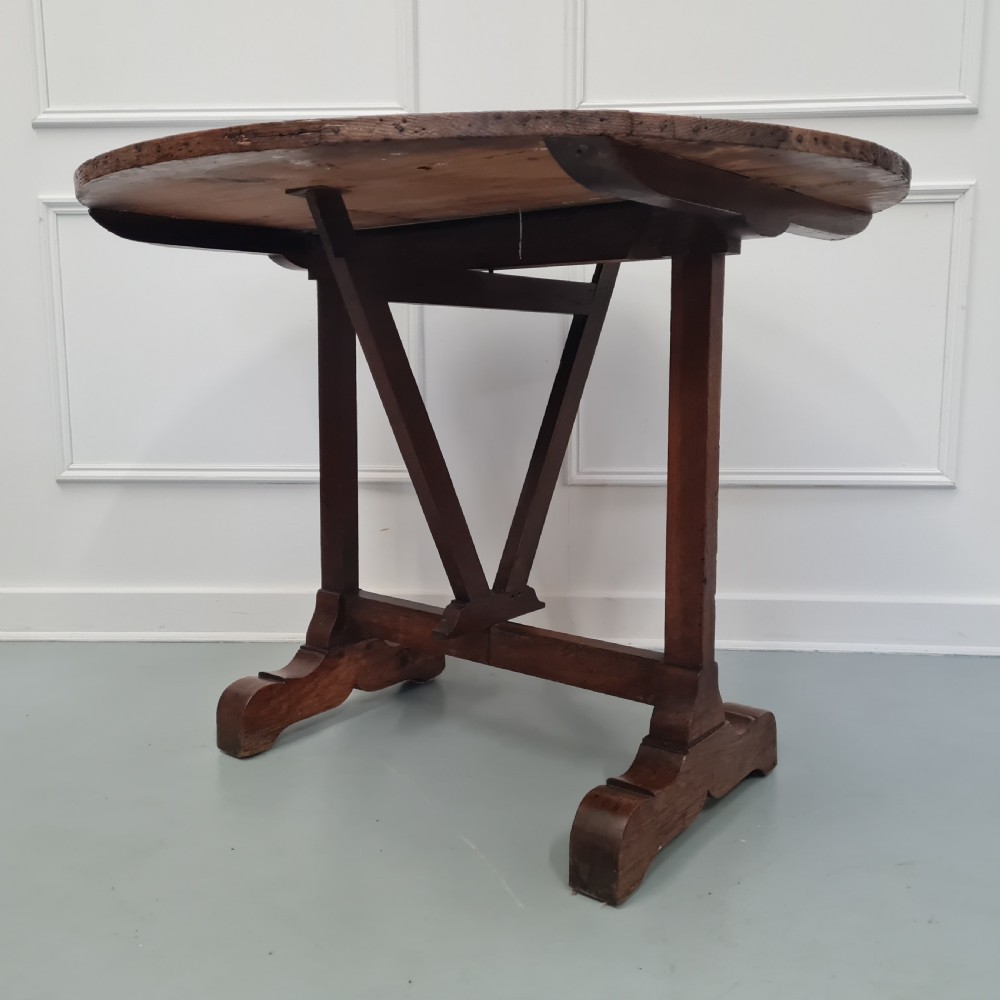 Antique French Wine Tasting Table c1860 View IV