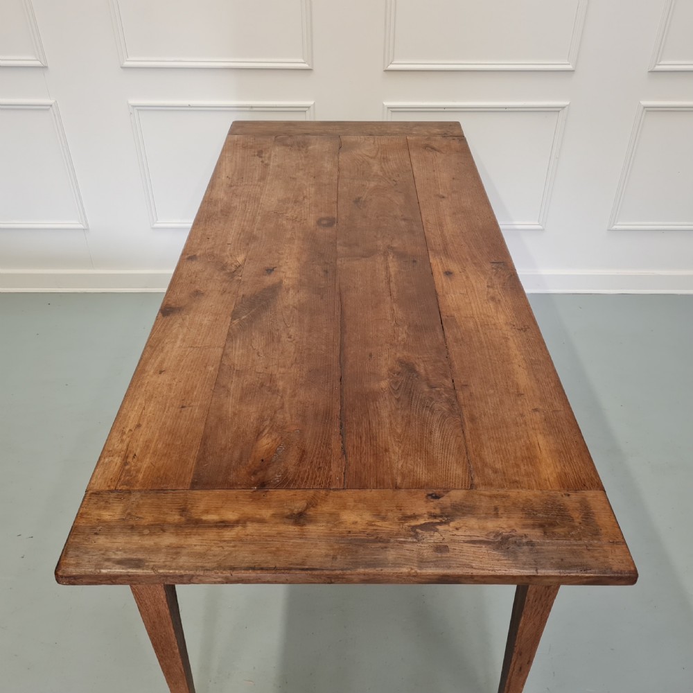 French Farmhouse Dining Table c1850 View V