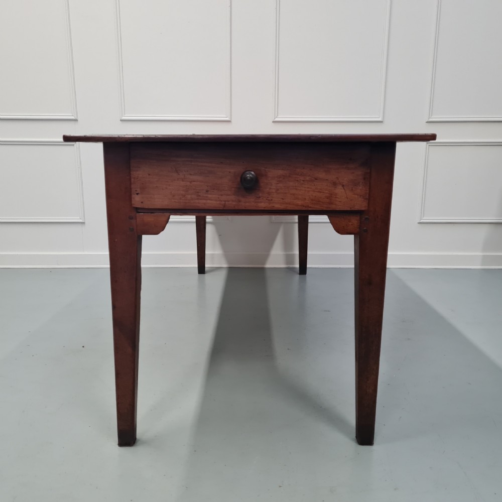 Fantastic Antique French Cherry Wood Farmhouse Table c1840 View IV
