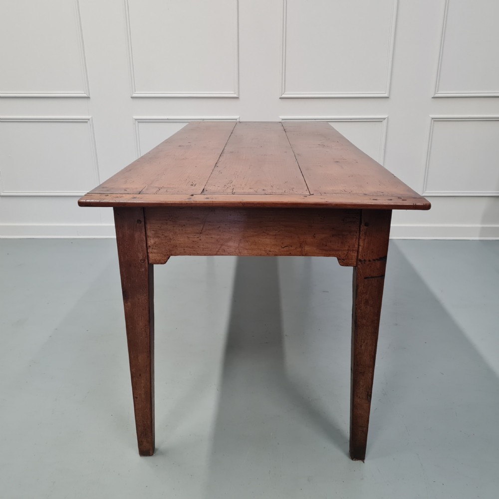 Fantastic Antique French Cherry Wood Farmhouse Table c1840 View VII