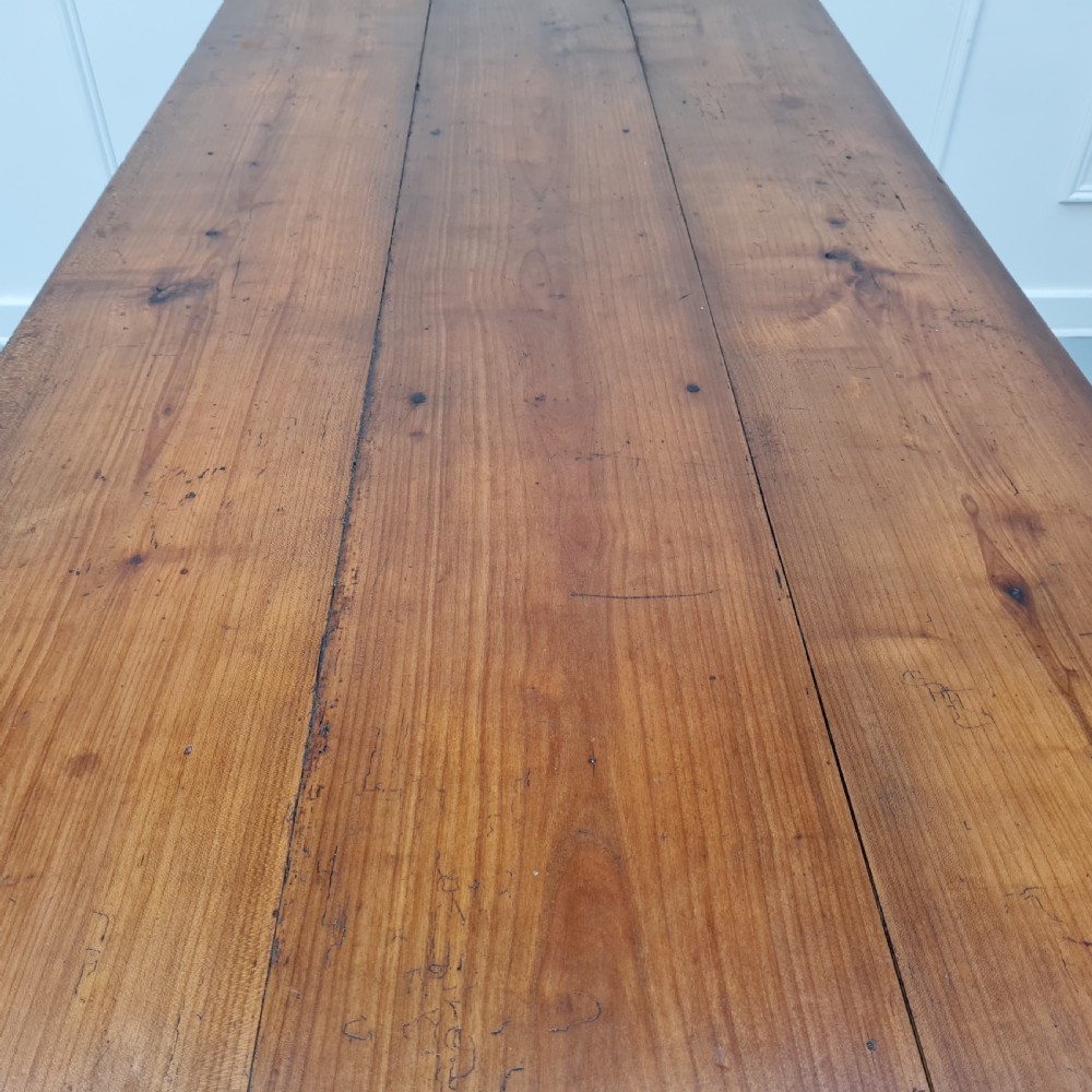 Fantastic Antique French Cherry Wood Farmhouse Table c1840 View VIII