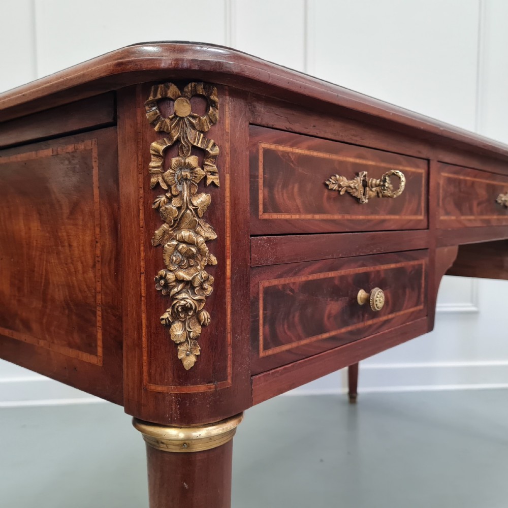 Large Antique Decorative French Desk c1910 View V