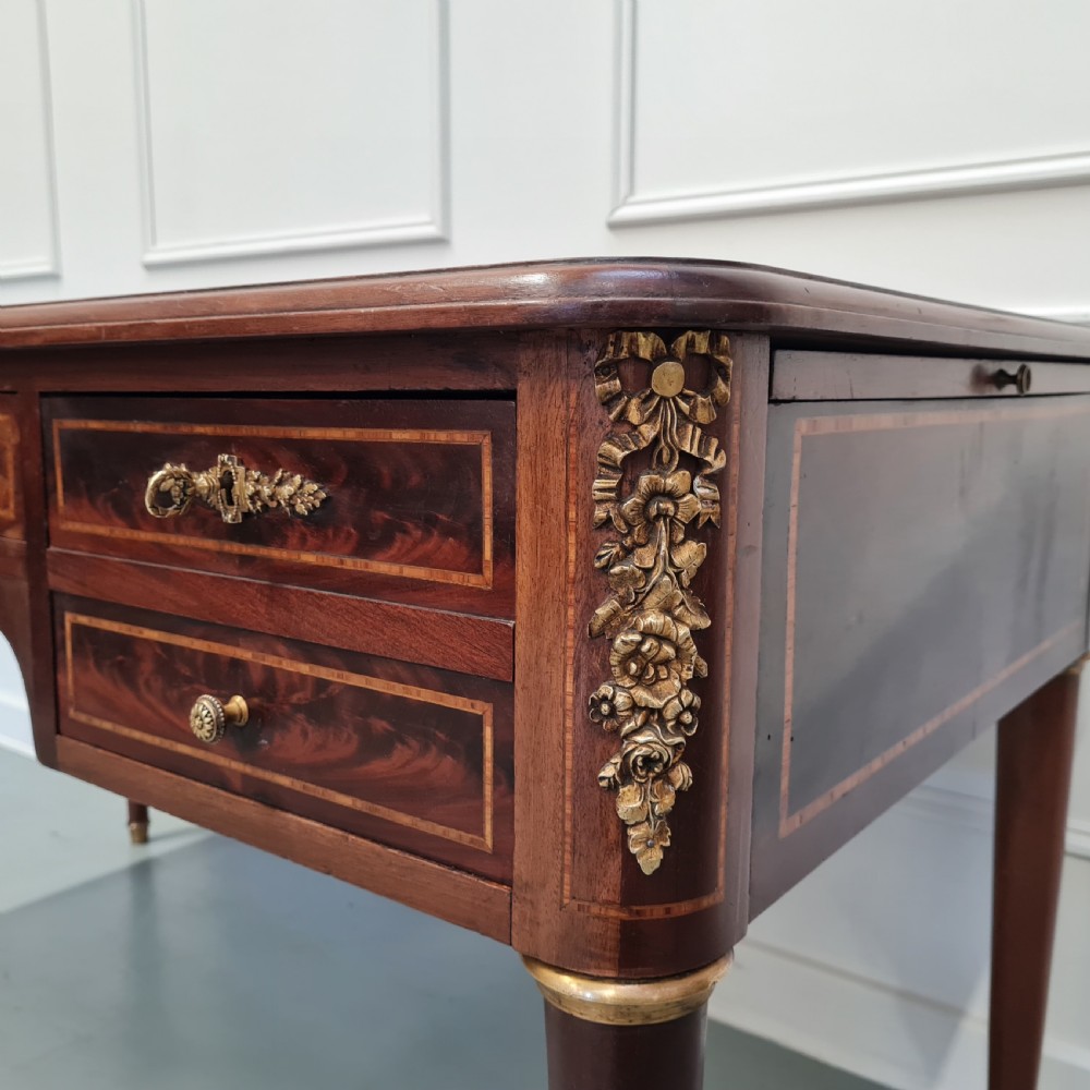 Large Antique Decorative French Desk c1910 View XI