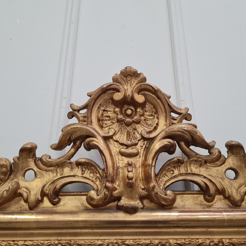 Antique French Gilded Mirror c1870 View VII