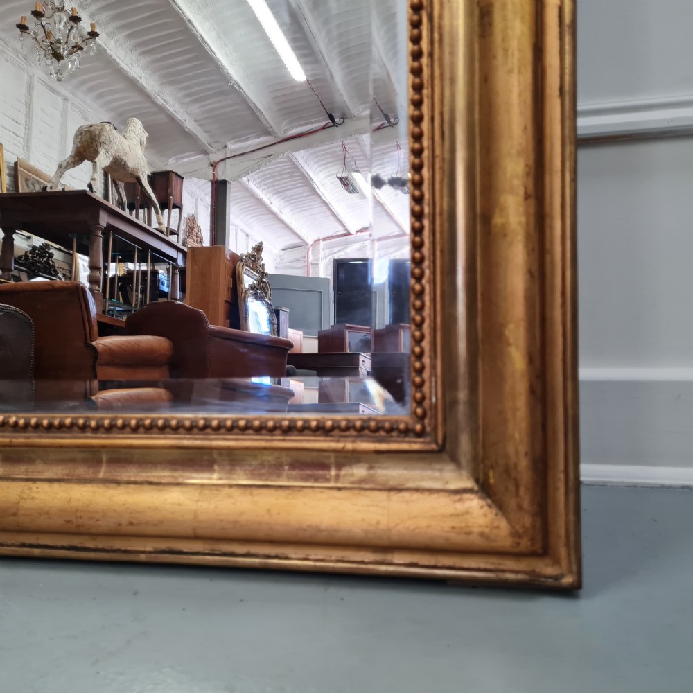 Large Antique French Gilded Mirror C1870 View III