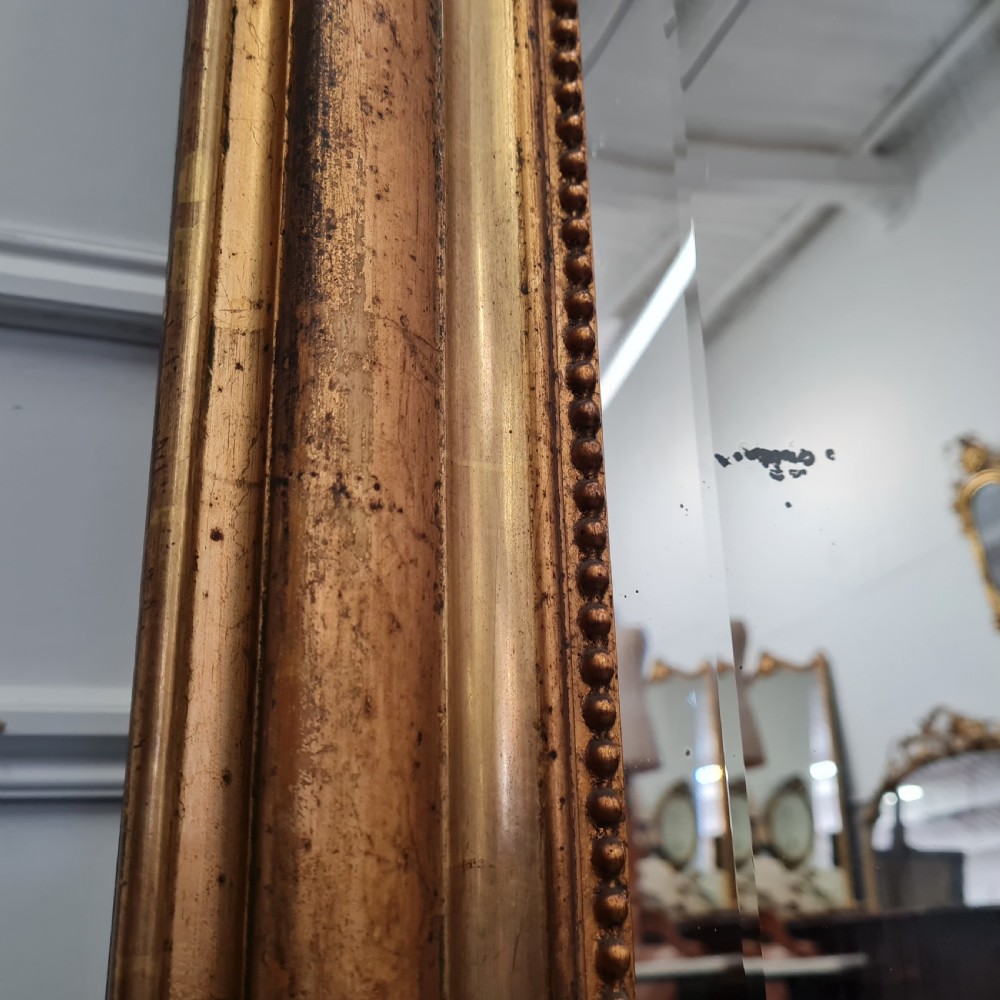 Large Antique French Gilded Mirror C1870 View VII