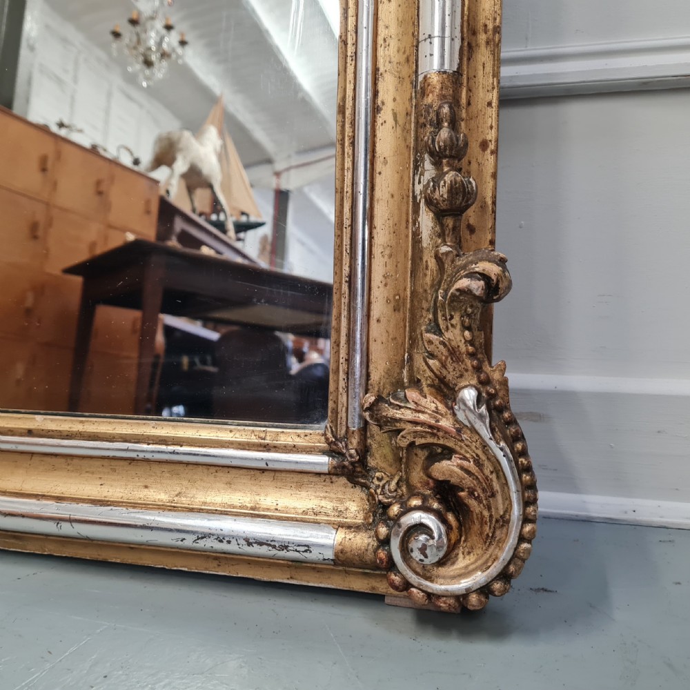 Antique French Gilded Mirror c1840 View IV