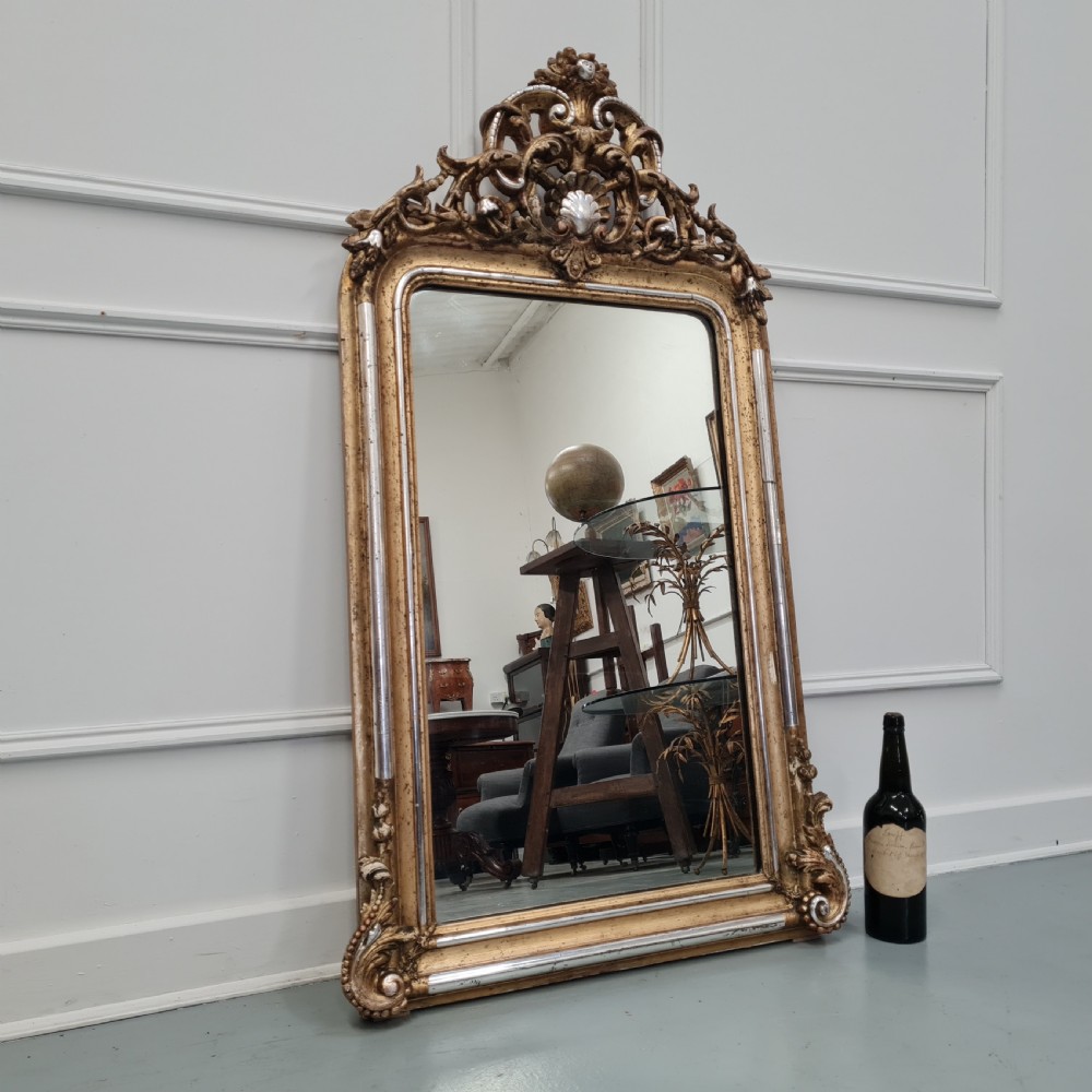 Antique French Gilded Mirror c1840 View VII