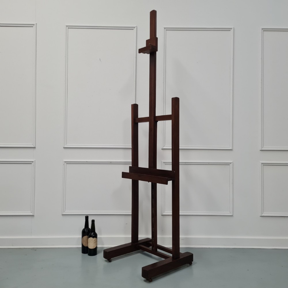 Antique French Artist Easel c1920 View V