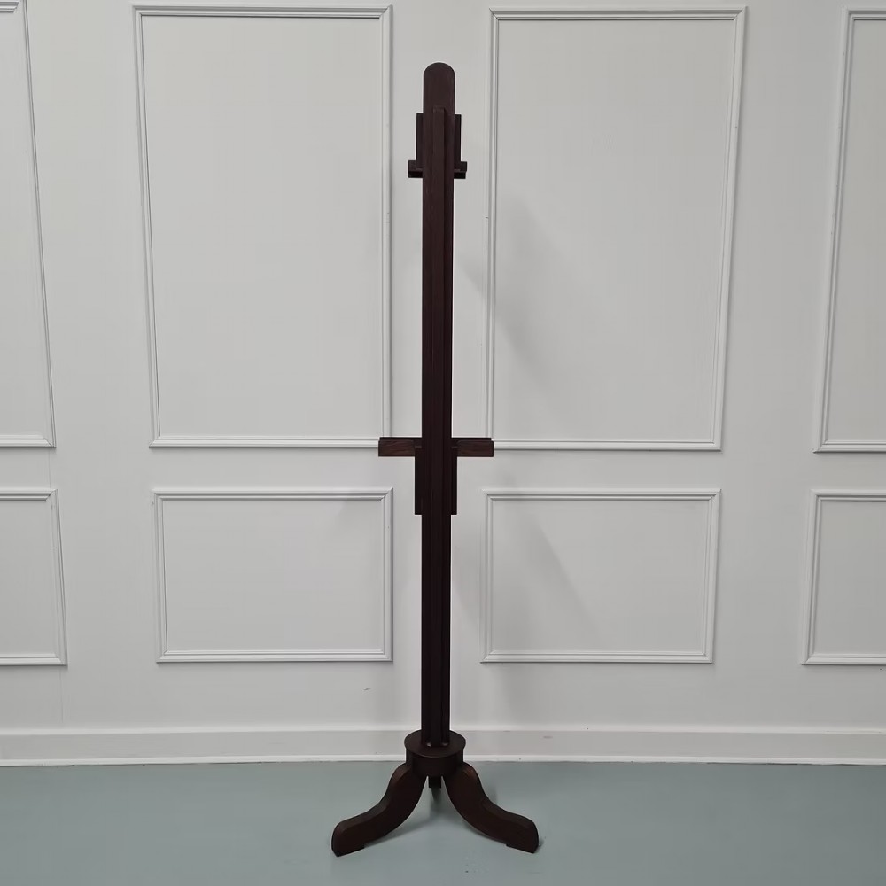 Antique French Oak Gallery Easel c1900