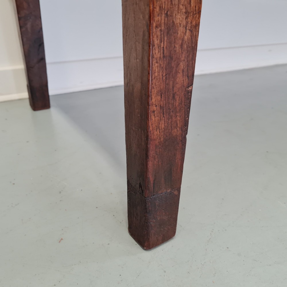Beautiful Antique Oak Farmhouse Dining Table C1800 View IV