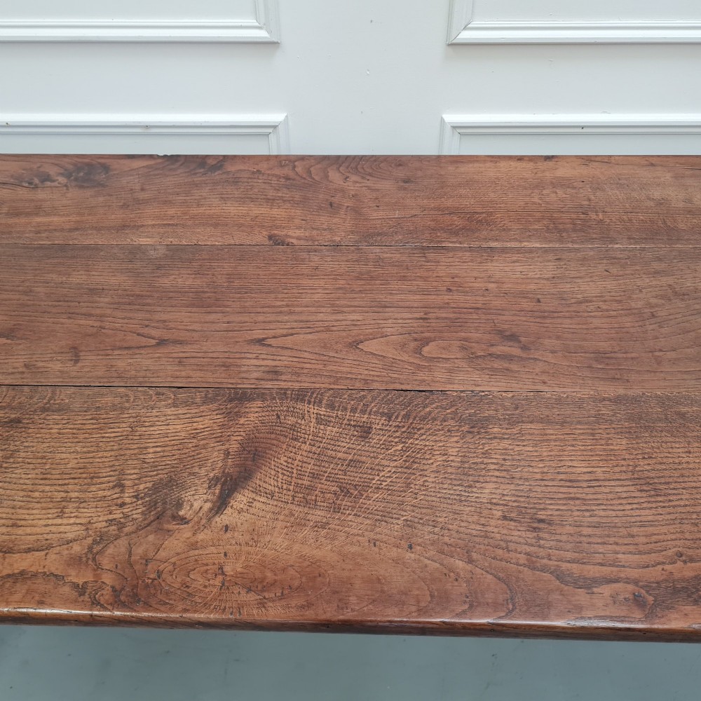 Beautiful Antique Oak Farmhouse Dining Table C1800 View VI