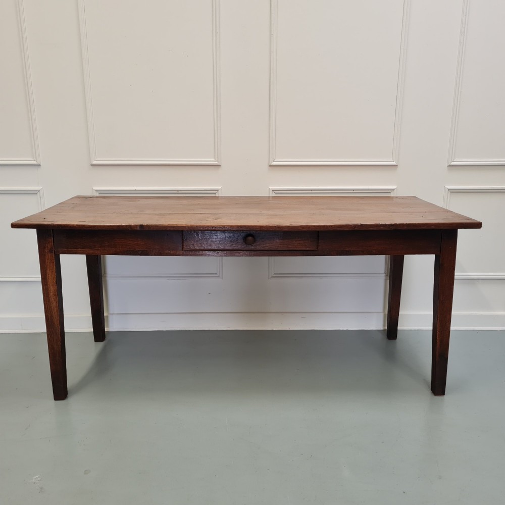 Beautiful Antique Oak Farmhouse Dining Table C1800 View VIII
