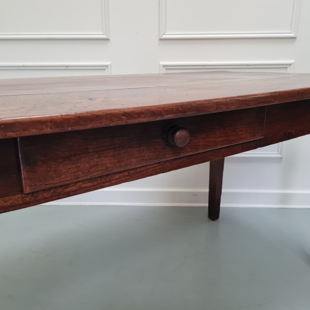 Beautiful Antique Oak Farmhouse Dining Table C1800 View IX