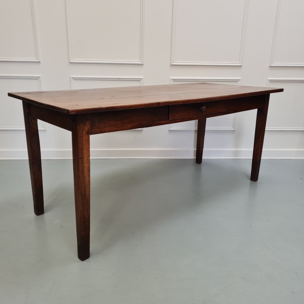 Beautiful Antique Oak Farmhouse Dining Table C1800 View XI