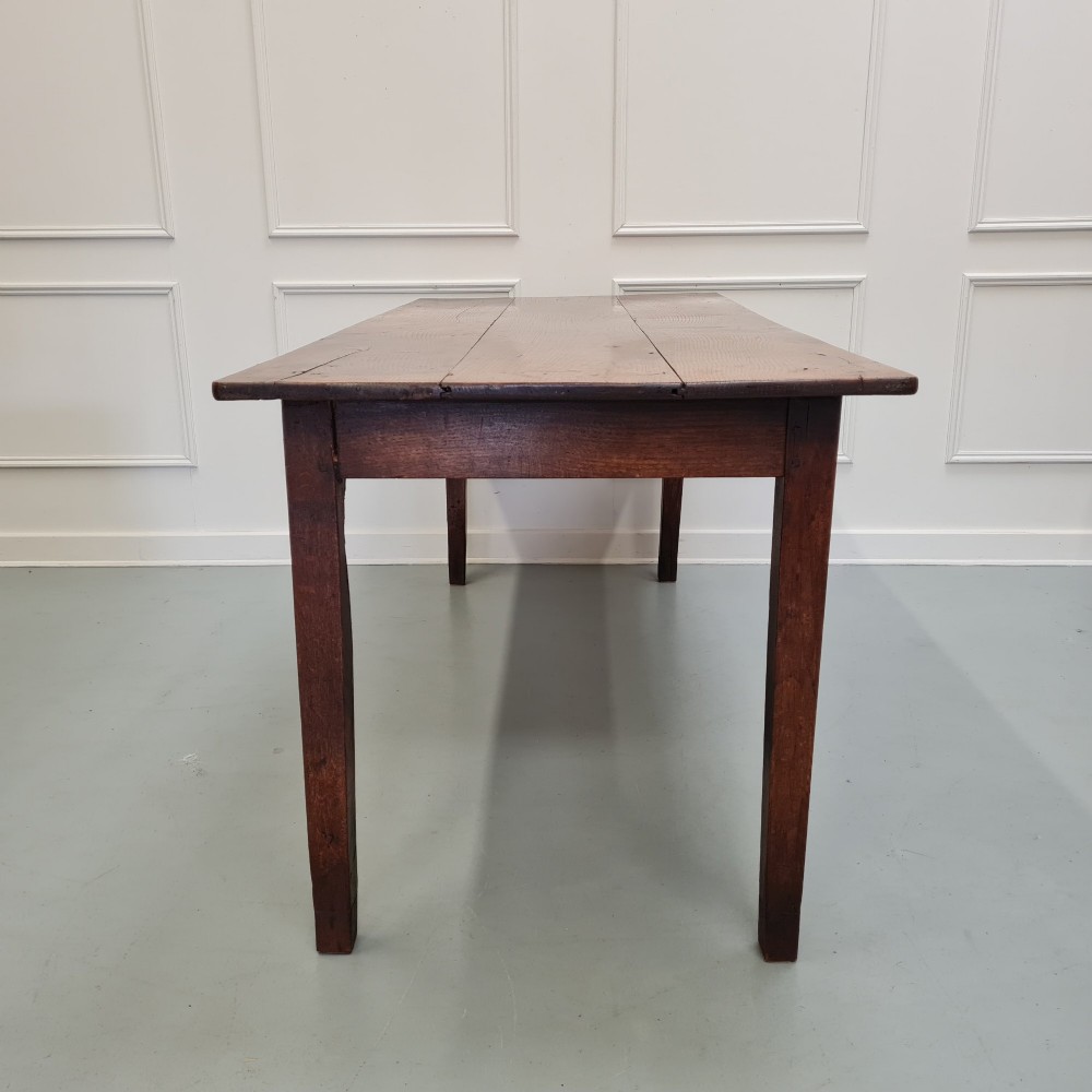 Beautiful Antique Oak Farmhouse Dining Table C1800 View XIII