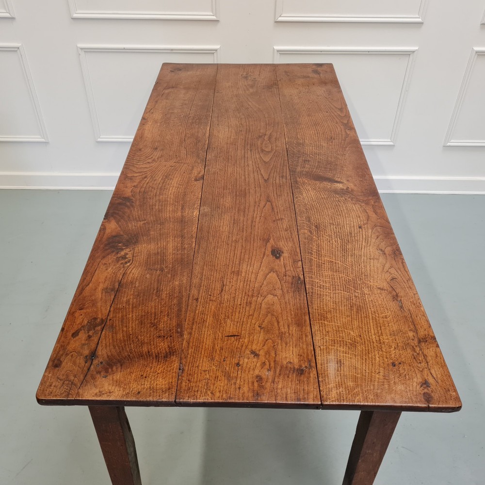 Beautiful Antique Oak Farmhouse Dining Table C1800 View XIV