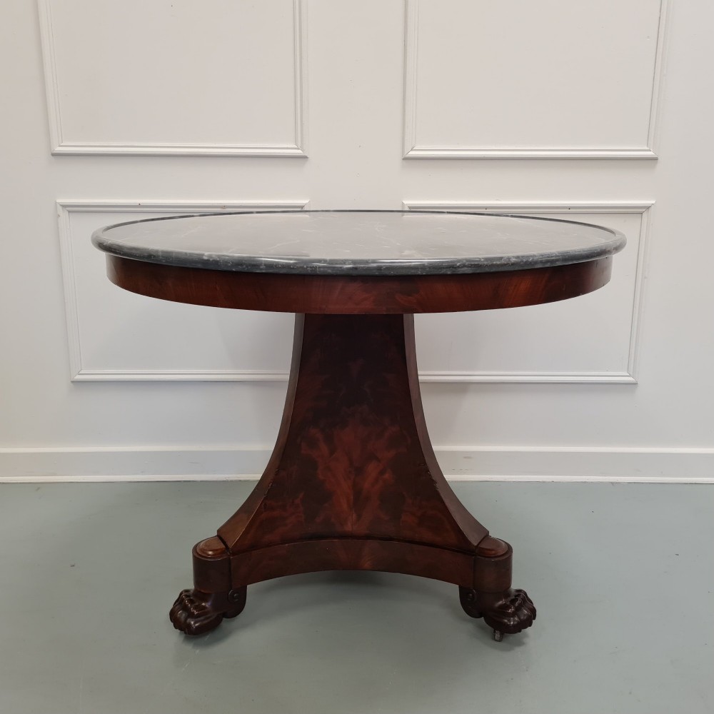 19th Century French Marble Top Gueridon