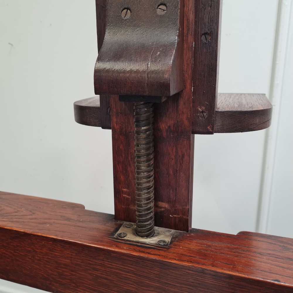 Huge Sturdy French Antique Oak Easel C1870 View VII