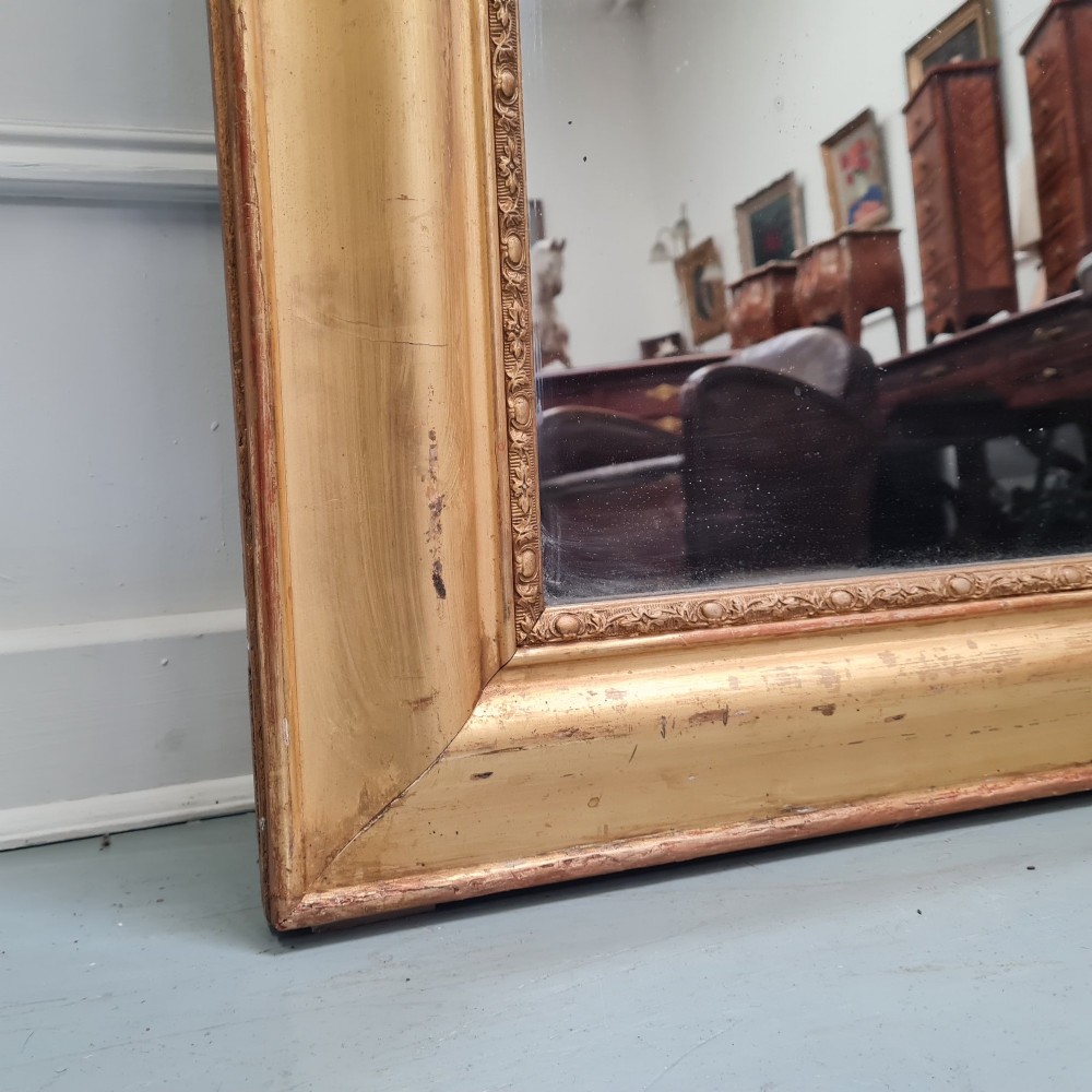 Antique French Gilded Mirror c1840 View II