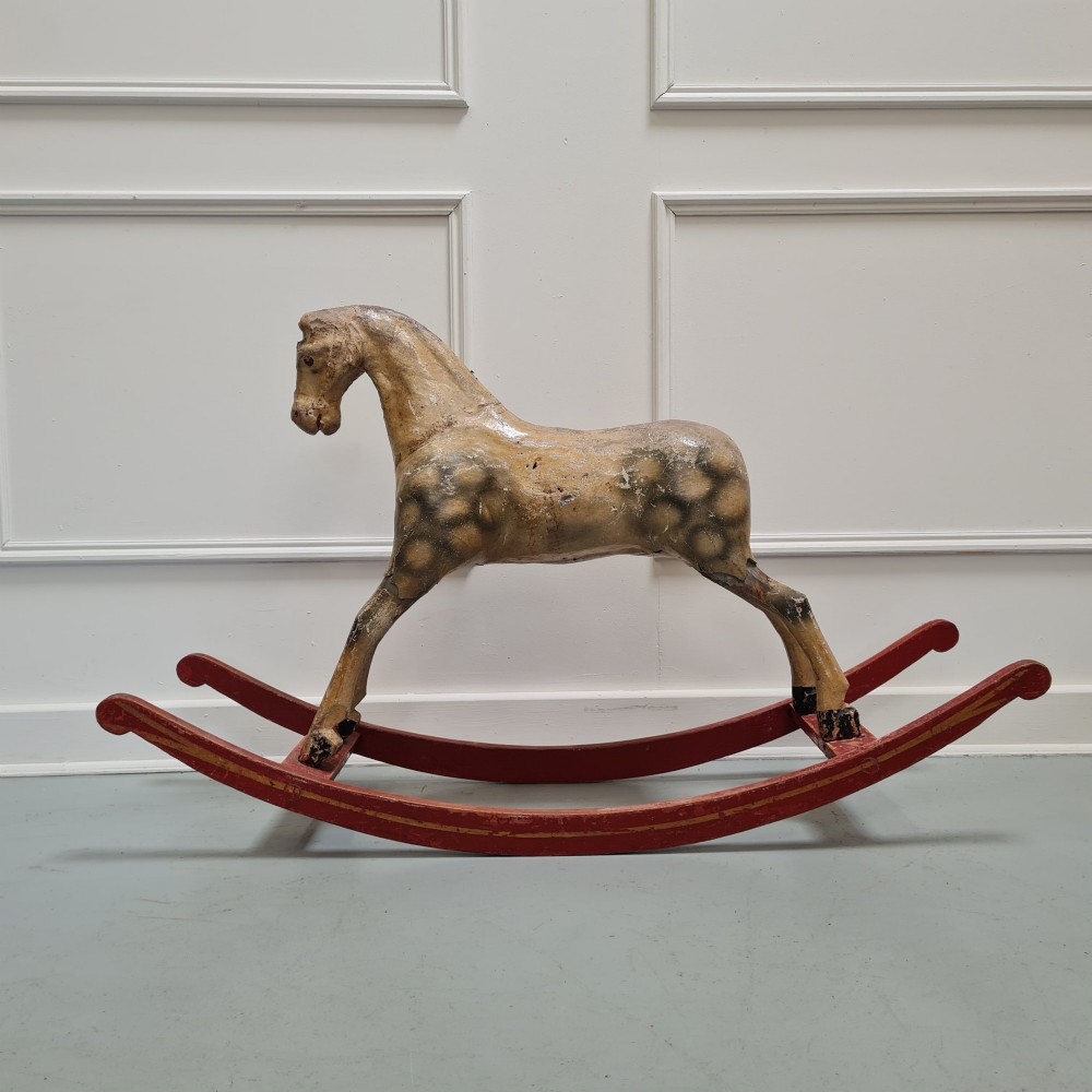 Small Antique French Decorative Rocking Horse C1900